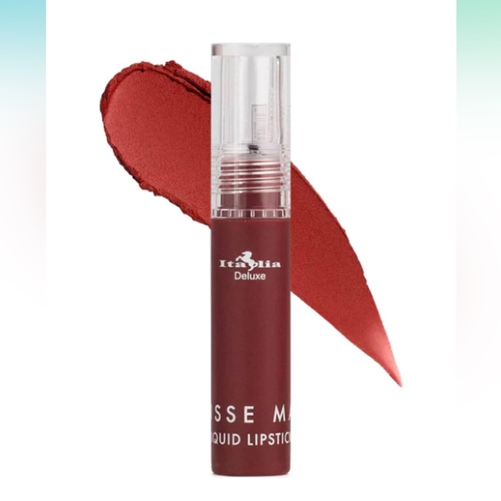 Italia Deluxe Mousse‎ Matte Liquid Lipstick 08 Poison Apple Red Velvet Finish